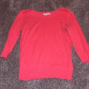 Coral pullover sweater